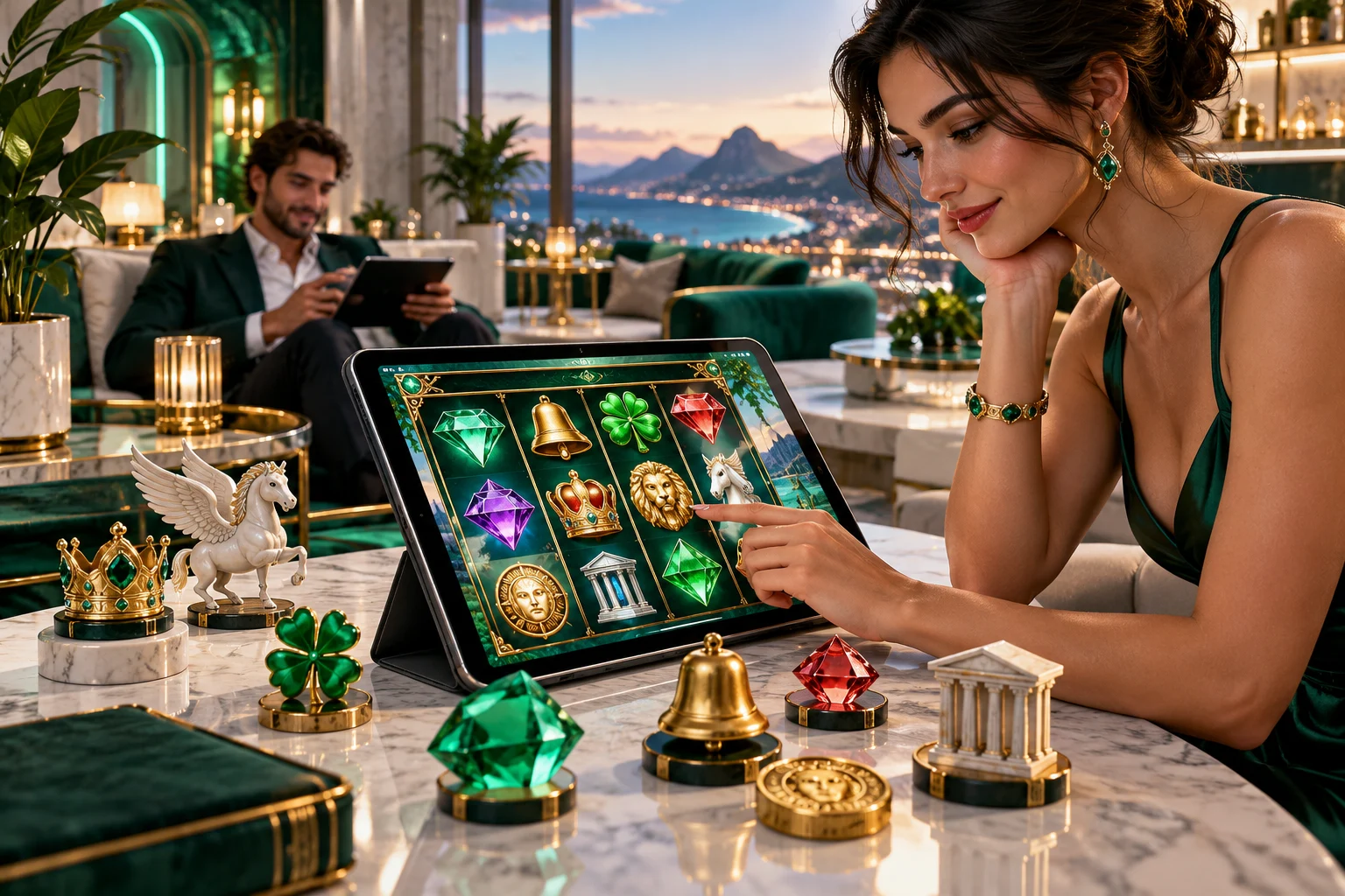 Slots online — ilustração editorial independente KK999