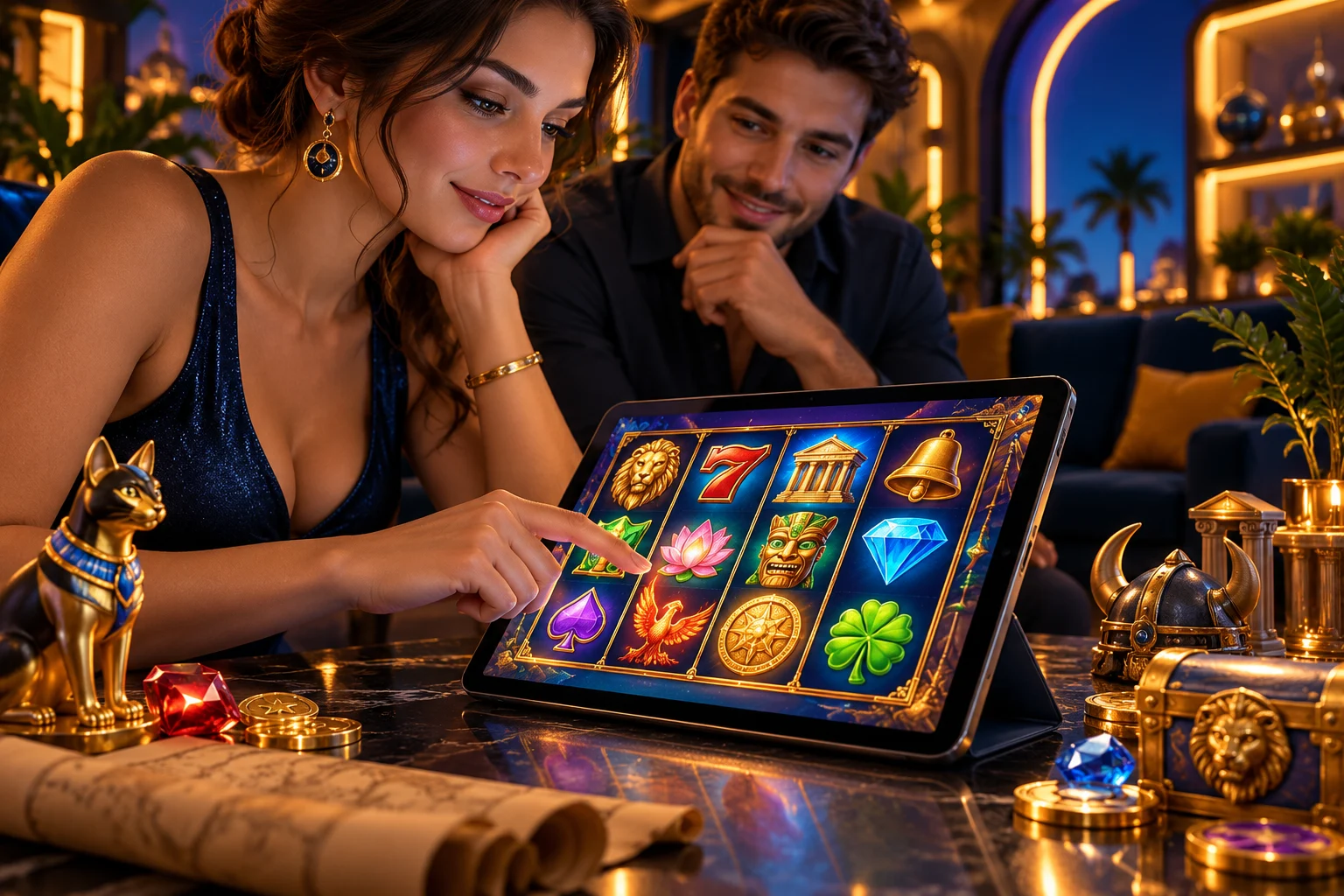 Slots online — ilustração editorial independente KK999