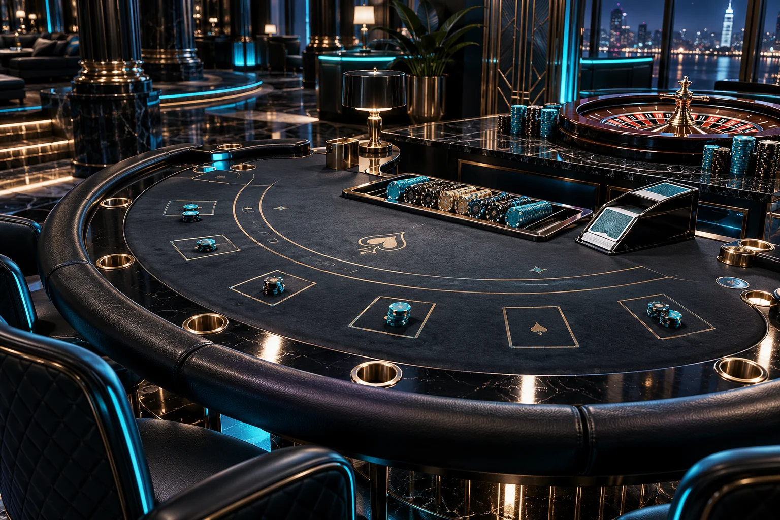 Blackjack ao vivo — ilustração editorial independente KK999