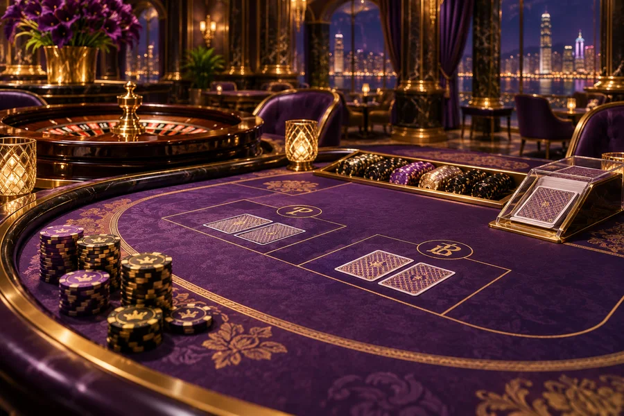 Baccarat ao vivo — ilustração editorial independente KK999