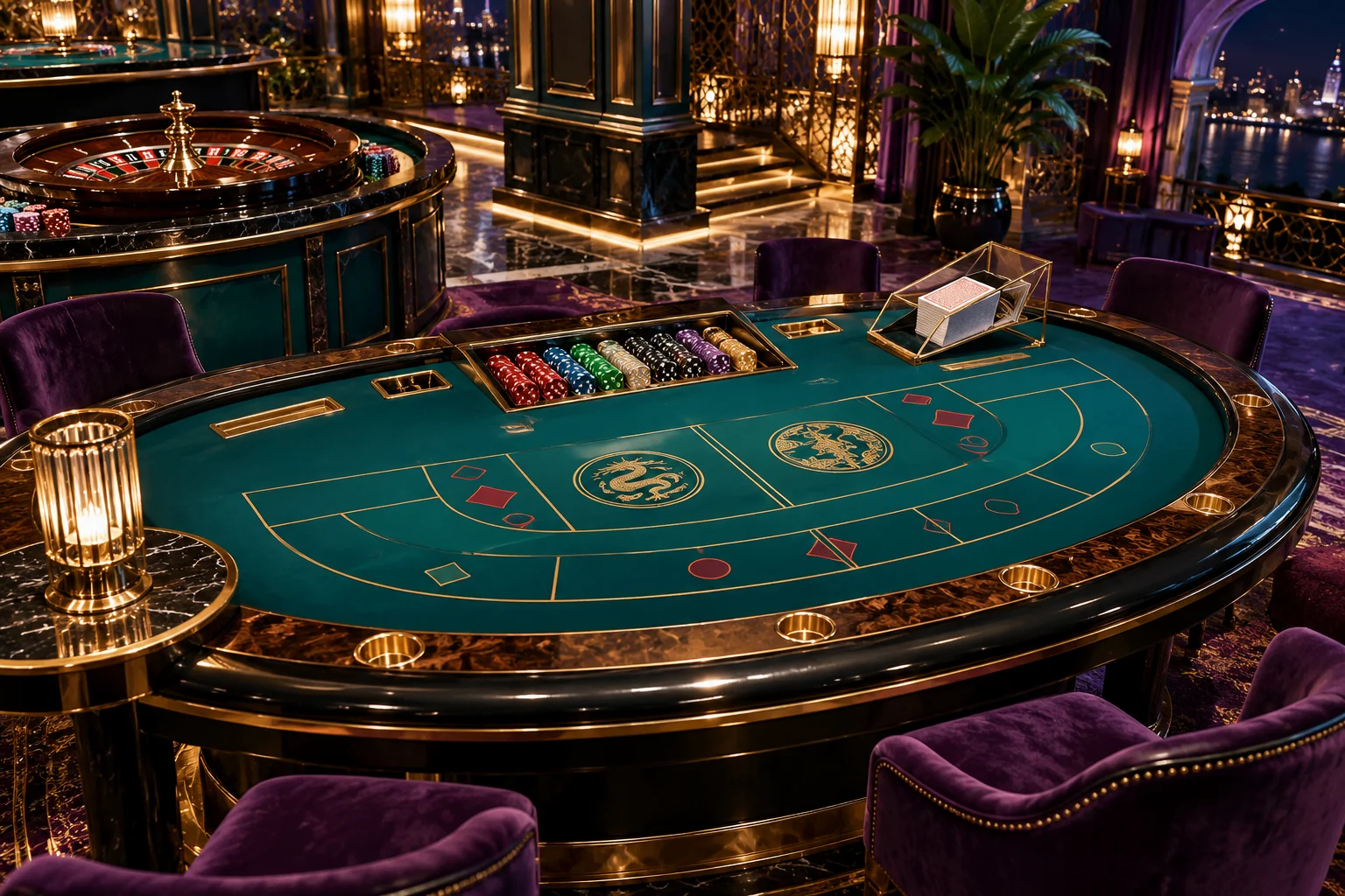 Baccarat ao vivo — ilustração editorial independente KK999