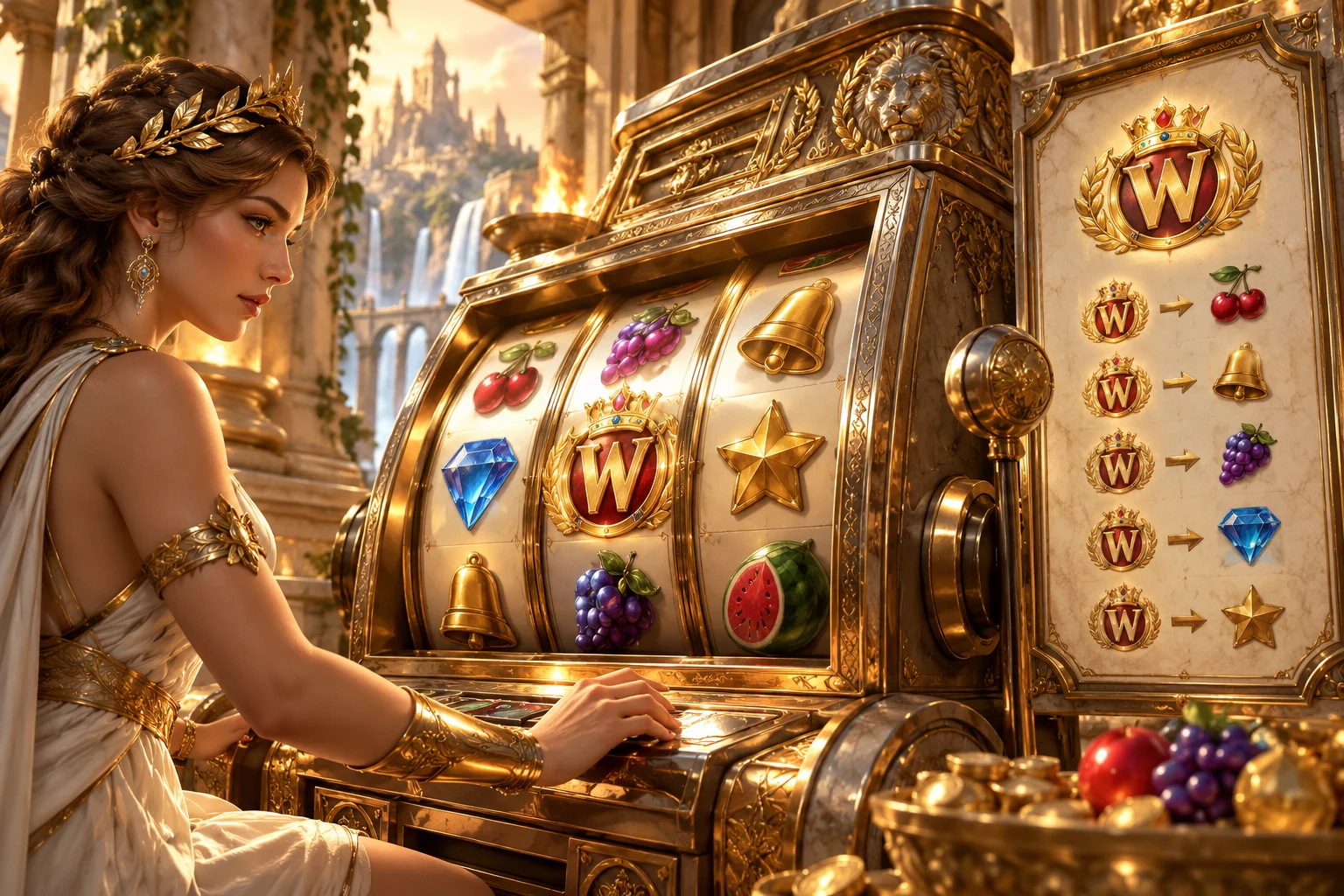 Símbolos wild dos slots — ilustração editorial independente KK999