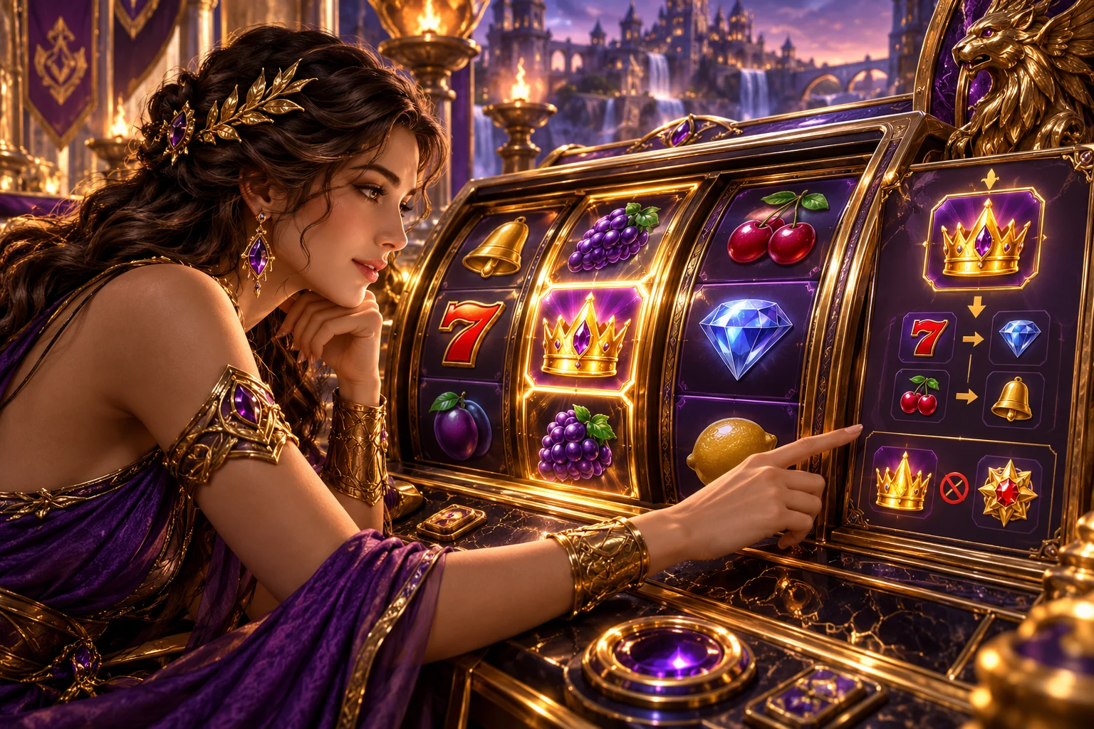 Símbolos wild dos slots — ilustração editorial independente KK999