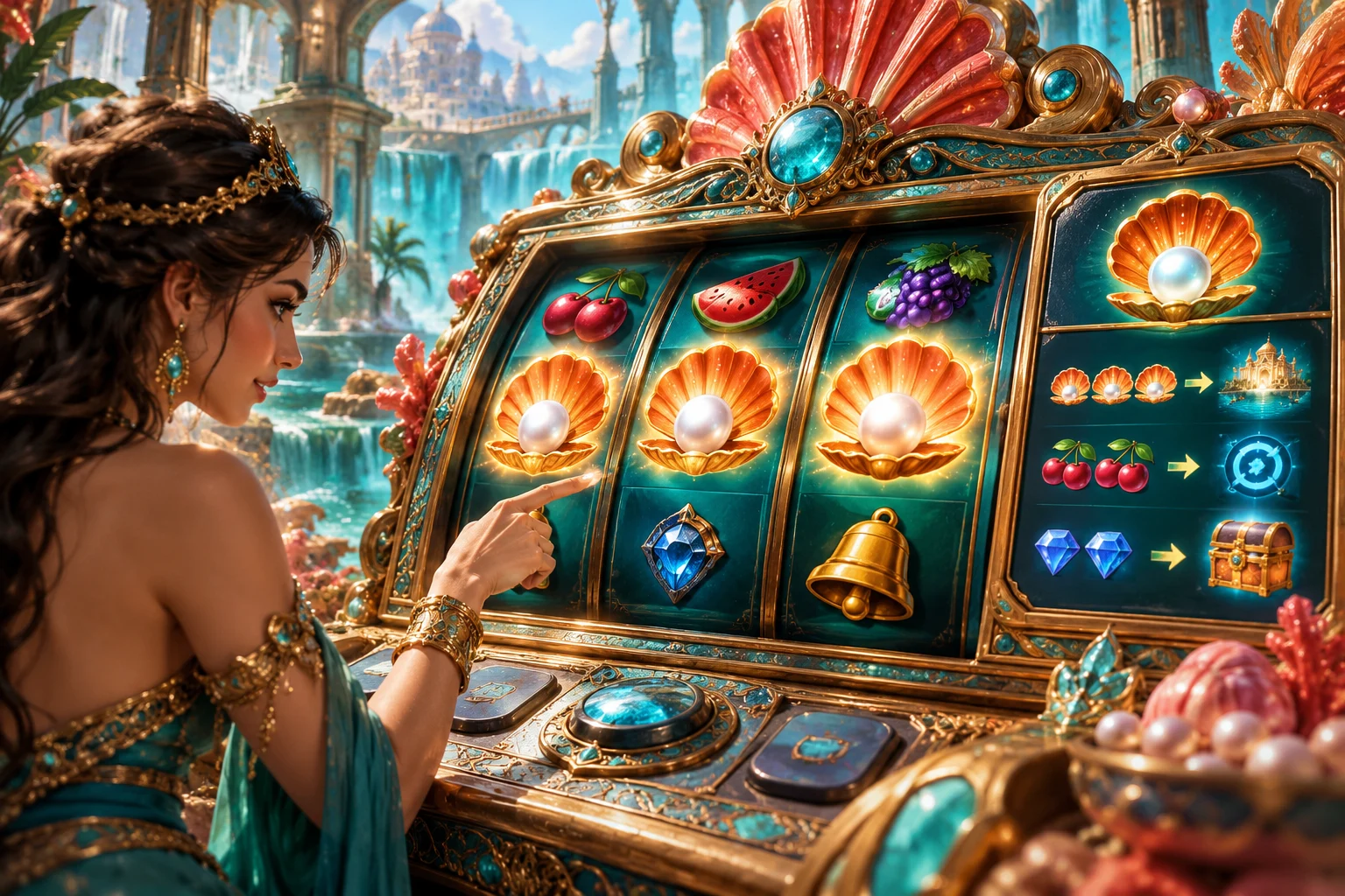 Símbolos scatter dos slots — ilustração editorial independente KK999
