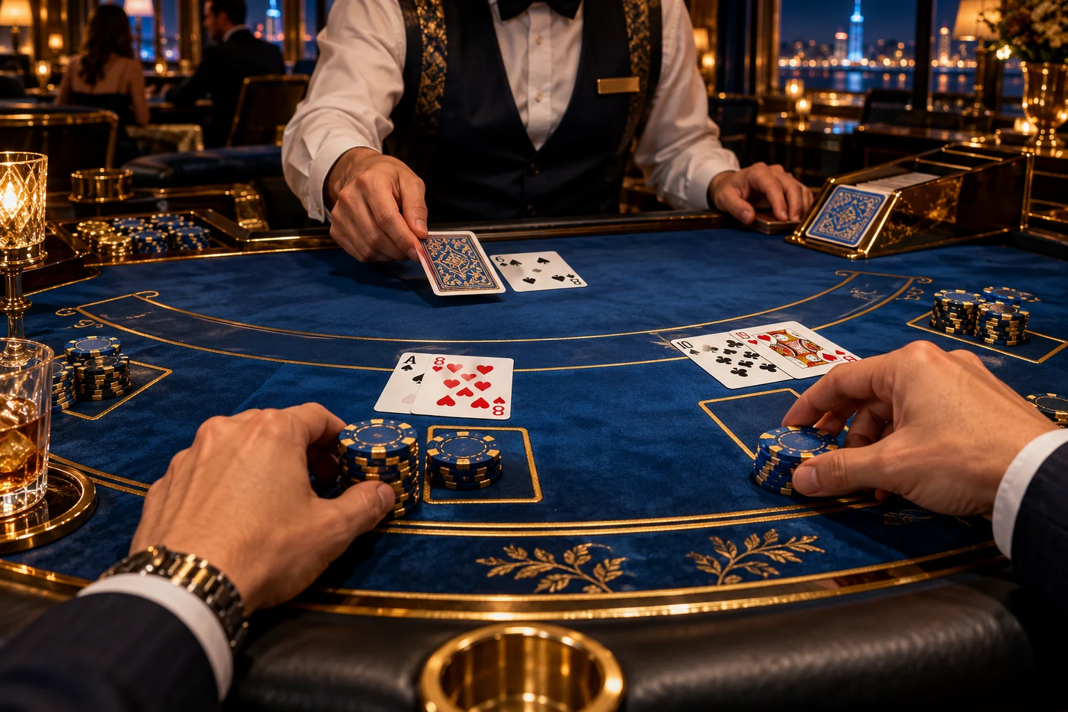 Dobro no blackjack — ilustração editorial independente KK999