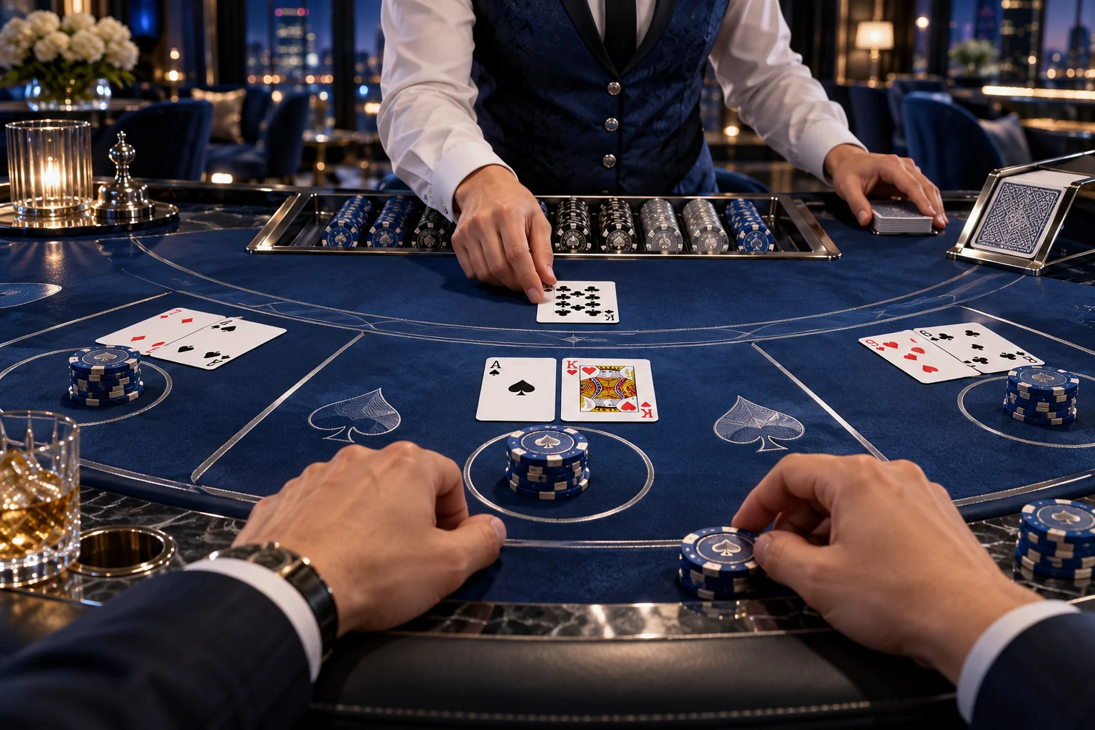Dobro no blackjack — ilustração editorial independente KK999