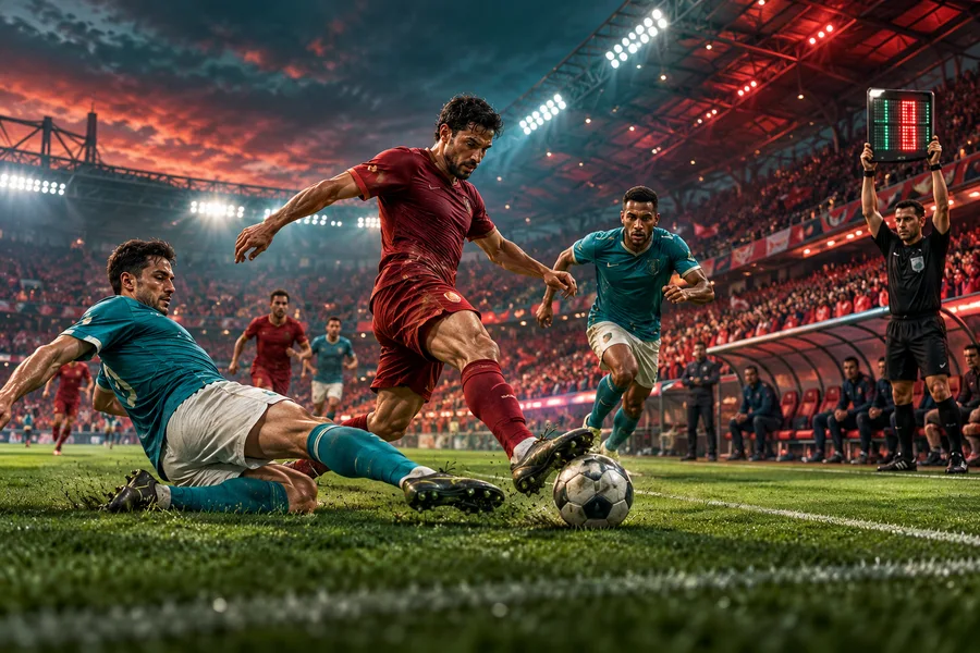 Acréscimos no futebol — ilustração editorial independente KK999