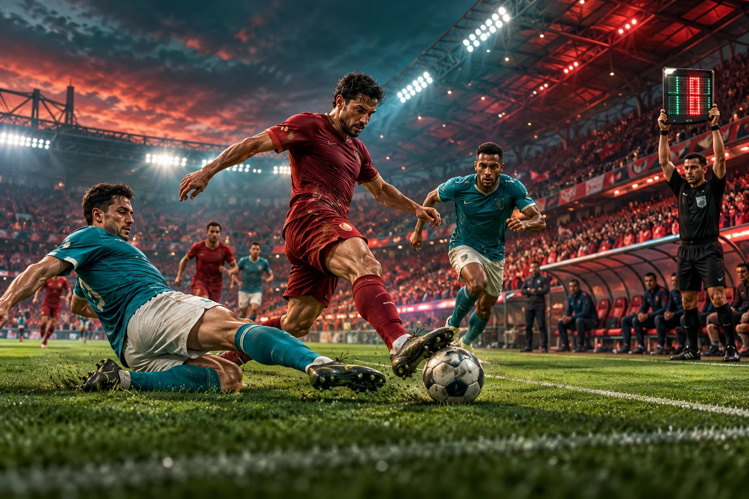 Acréscimos no futebol — ilustração editorial independente KK999