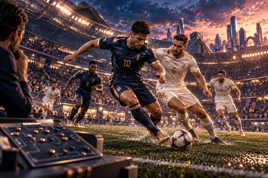 Escalações de futebol — ilustração editorial independente KK999