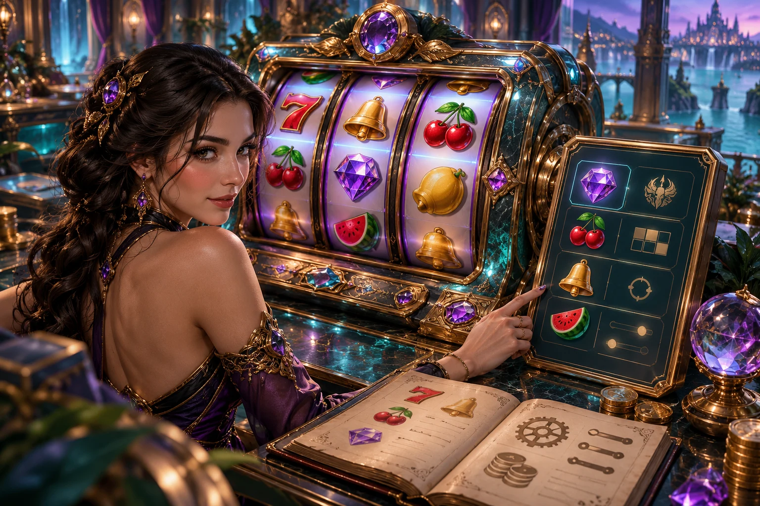 Provedores de slots — ilustração editorial independente KK999