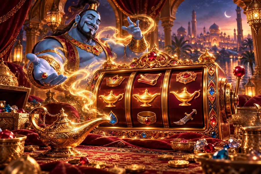 Genie's 3 Fortune — ilustração editorial independente KK999