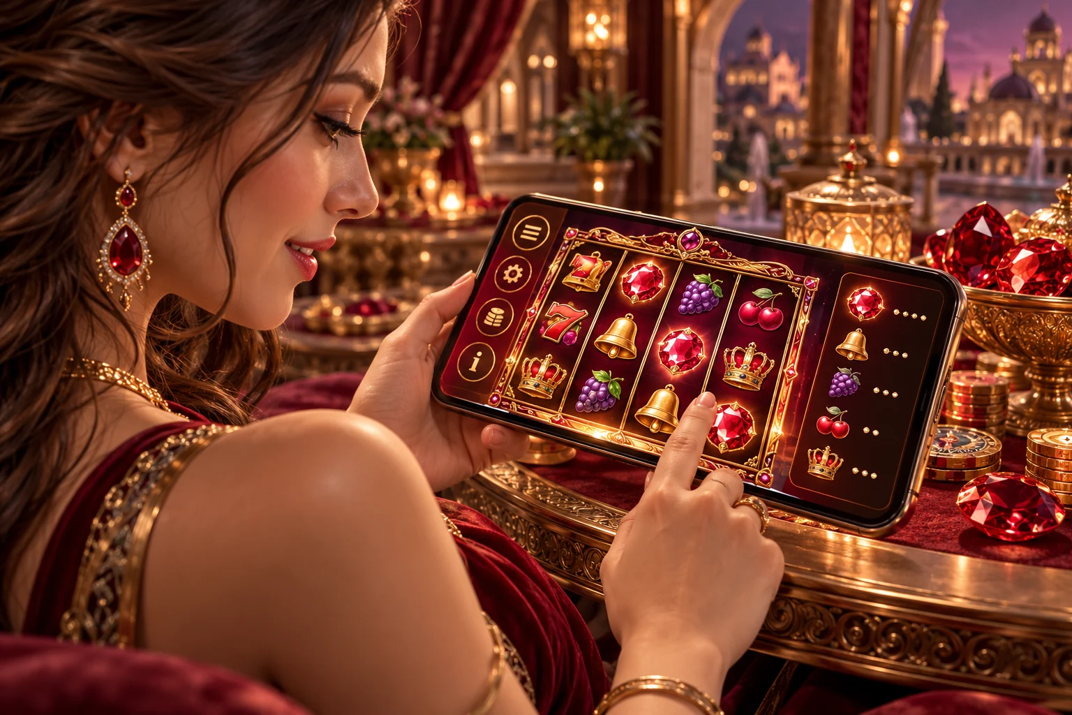 Slots pelo celular — ilustração editorial independente KK999