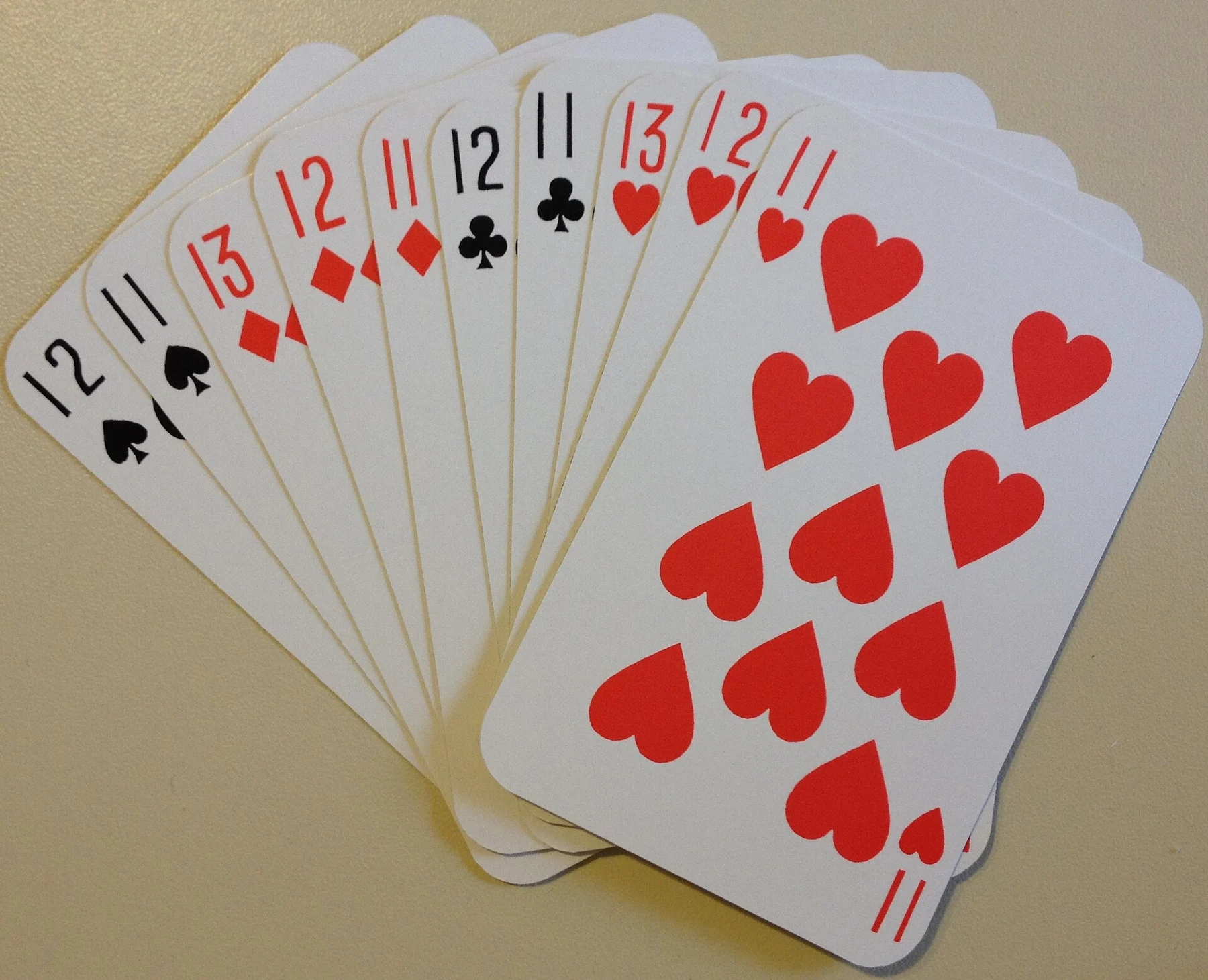 Fotografia de contexto para: valores nos jogos de cartas