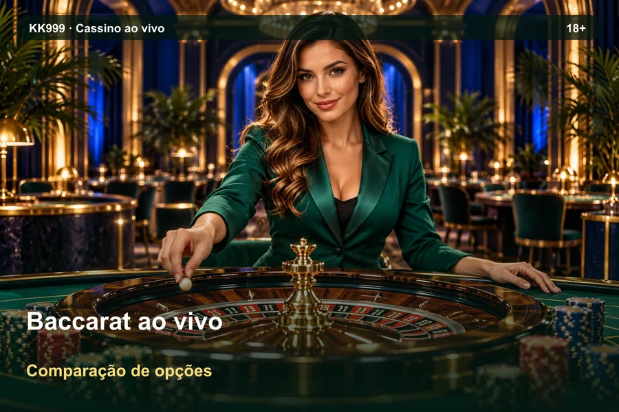 Baccarat ao vivo: diferenças entre variantes | KK999, ilustração temática gerada por IA