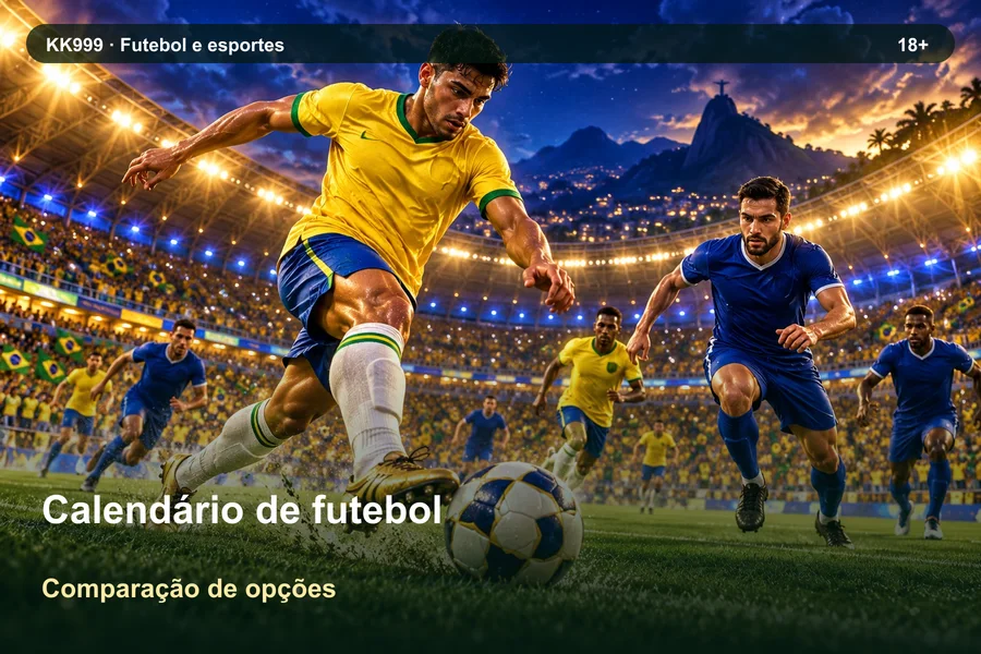 Calendário de futebol: diferenças entre variantes | KK999, ilustração temática gerada por IA