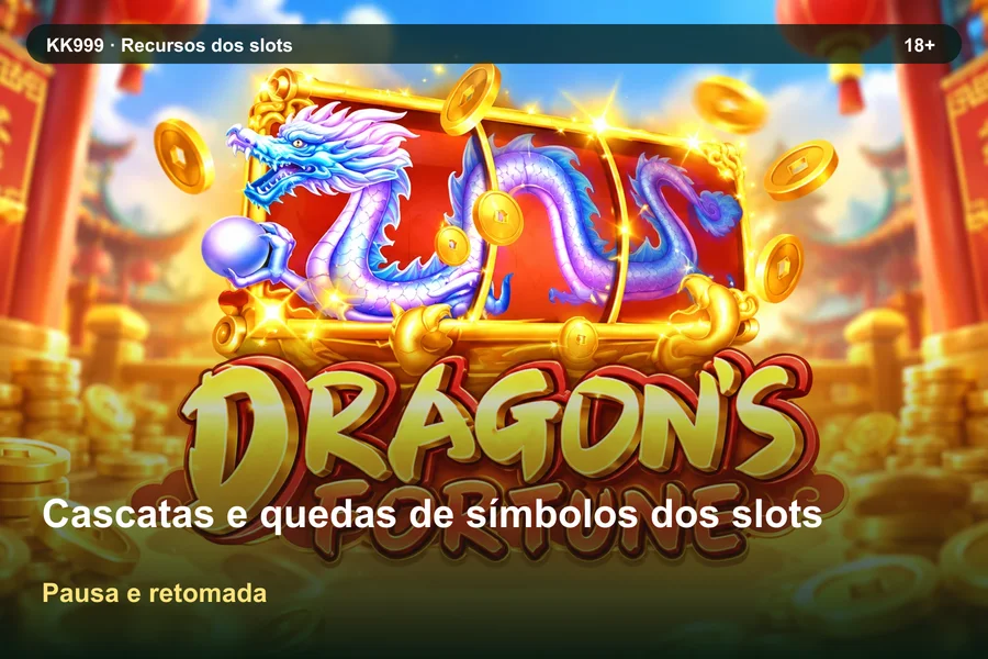 Cascatas e quedas de símbolos dos slots: pausa e retomada da consulta | KK999, arte original KK999 em alta resolução