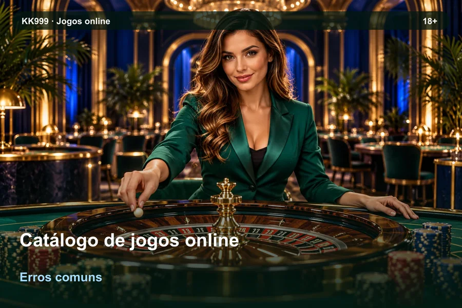 Catálogo de jogos online: erros de interpretação | KK999, ilustração temática gerada por IA