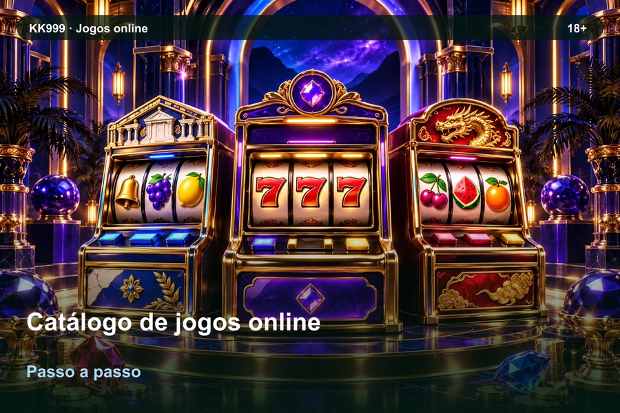 Catálogo de jogos online na KK999: regras e conceitos, ilustração temática gerada por IA