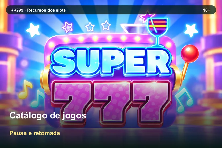 Catálogo de jogos: pausa e retomada da consulta | KK999, arte original KK999 em alta resolução
