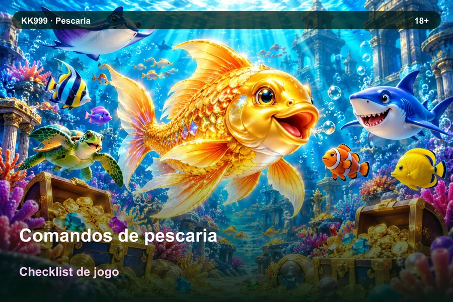 Comandos de pescaria: checklist de leitura KK999, ilustração temática gerada por IA