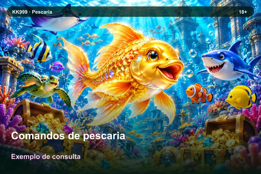 Comandos de pescaria online: informações no Blog KK999, ilustração temática gerada por IA