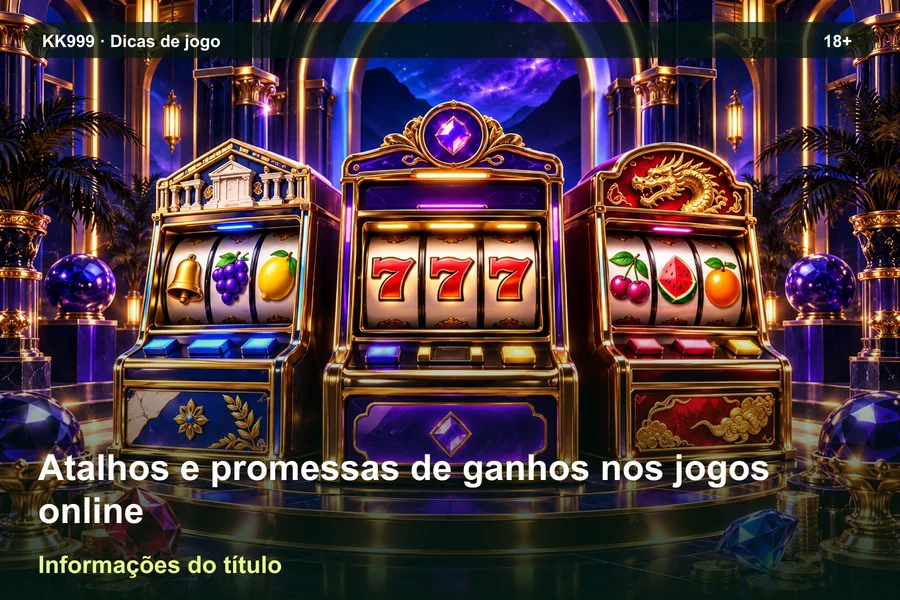 Como interpretar atalhos e promessas de ganhos nos jogos online: exemplos de leitura KK999, ilustração temática gerada por IA