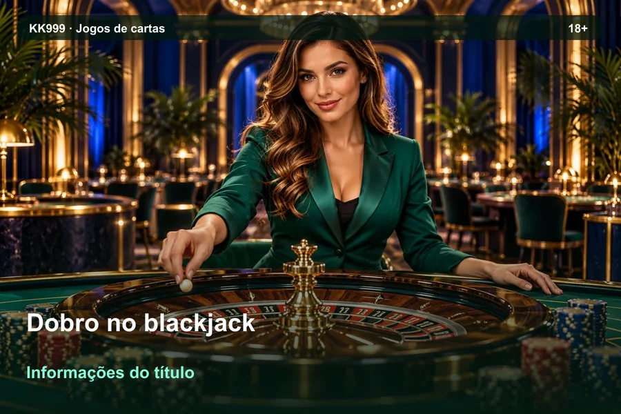 Como interpretar dobro no blackjack: exemplos de leitura KK999, ilustração temática gerada por IA