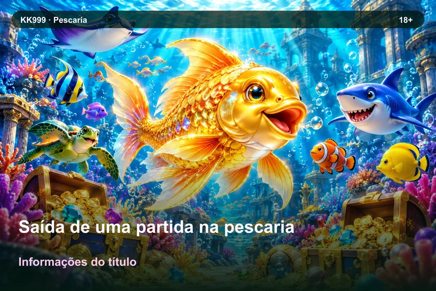 Como interpretar saída de uma partida na pescaria: exemplos de leitura KK999, ilustração temática gerada por IA