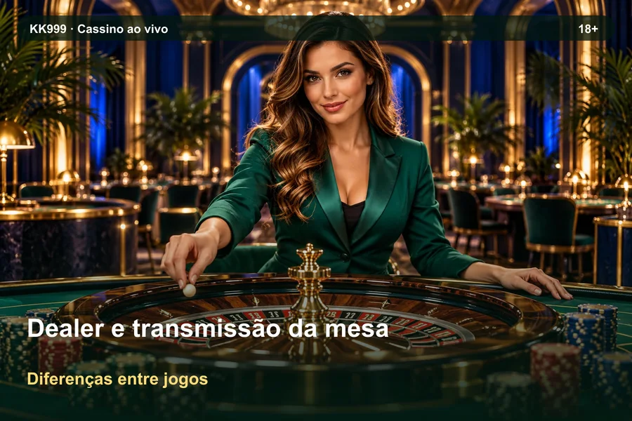 Comparando regras de dealer e transmissão da mesa: guia KK999, ilustração temática gerada por IA