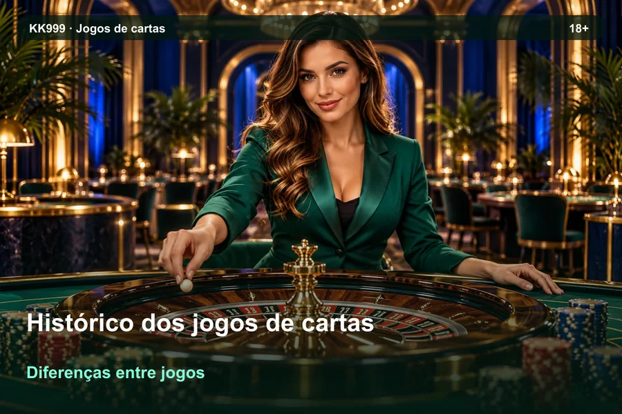 Comparando regras de histórico dos jogos de cartas: guia KK999, ilustração temática gerada por IA