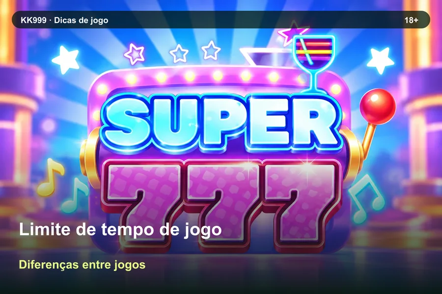 Comparando regras de limite de tempo de jogo: guia KK999, arte original KK999 em alta resolução