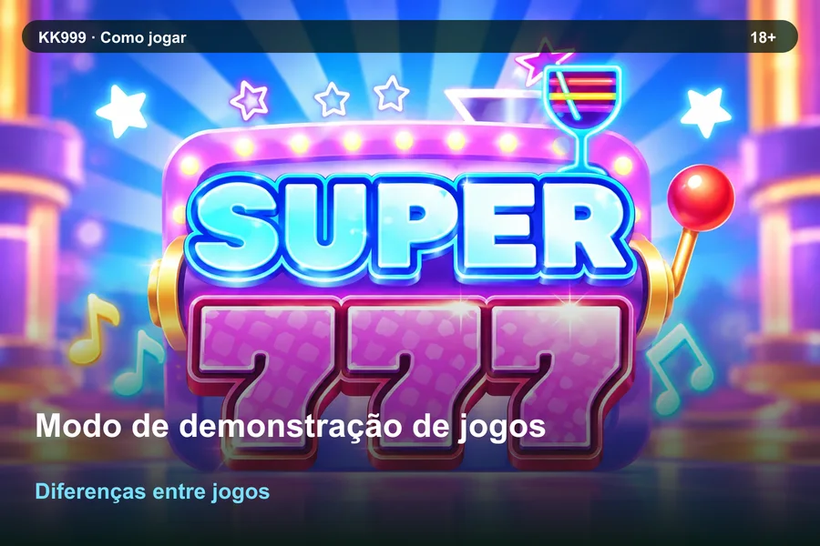 Comparando regras de modo de demonstração de jogos: guia KK999, arte original KK999 em alta resolução