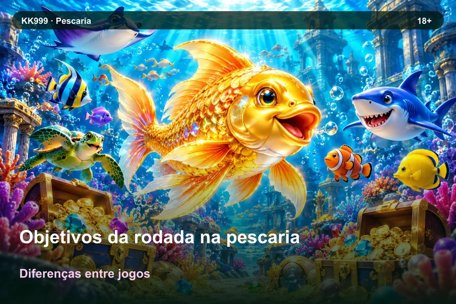 Comparando regras de objetivos da rodada na pescaria: guia KK999, ilustração temática gerada por IA