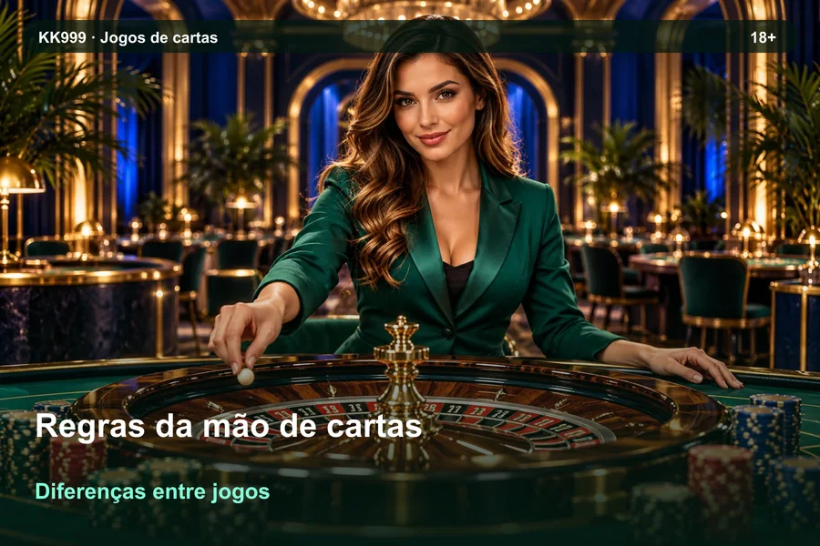 Comparando regras da mão de cartas: guia KK999, ilustração temática gerada por IA