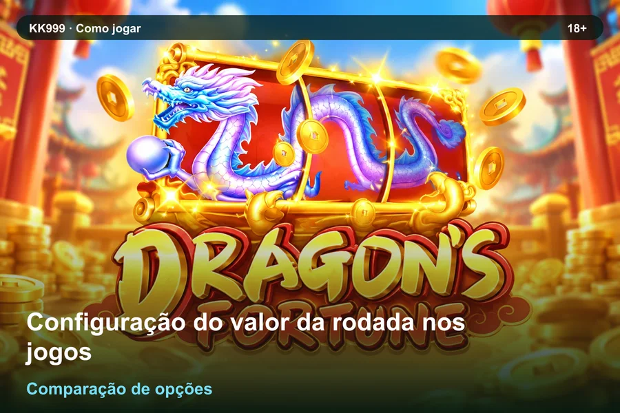 Configuração do valor da rodada nos jogos: diferenças entre variantes | KK999, arte original KK999 em alta resolução