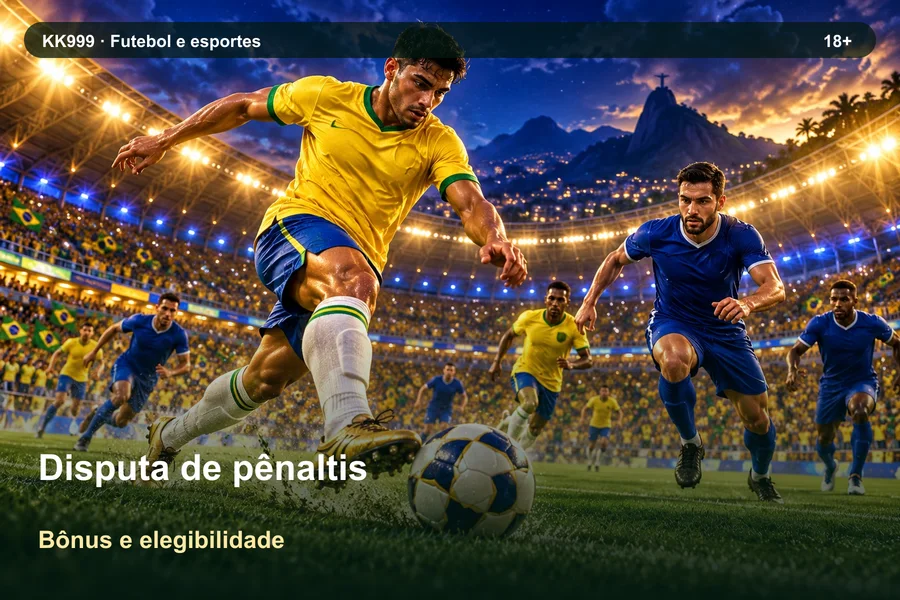 Disputa de pênaltis: recursos e limitações | KK999, ilustração temática gerada por IA