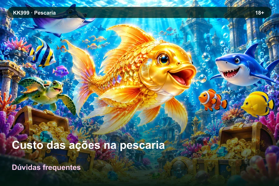 Dúvidas sobre custo das ações na pescaria: guia de leitura KK999, ilustração temática gerada por IA