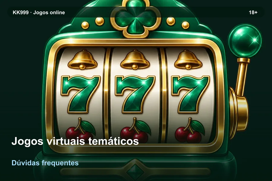 Dúvidas sobre jogos virtuais temáticos: guia de leitura KK999, arte original KK999 em alta resolução