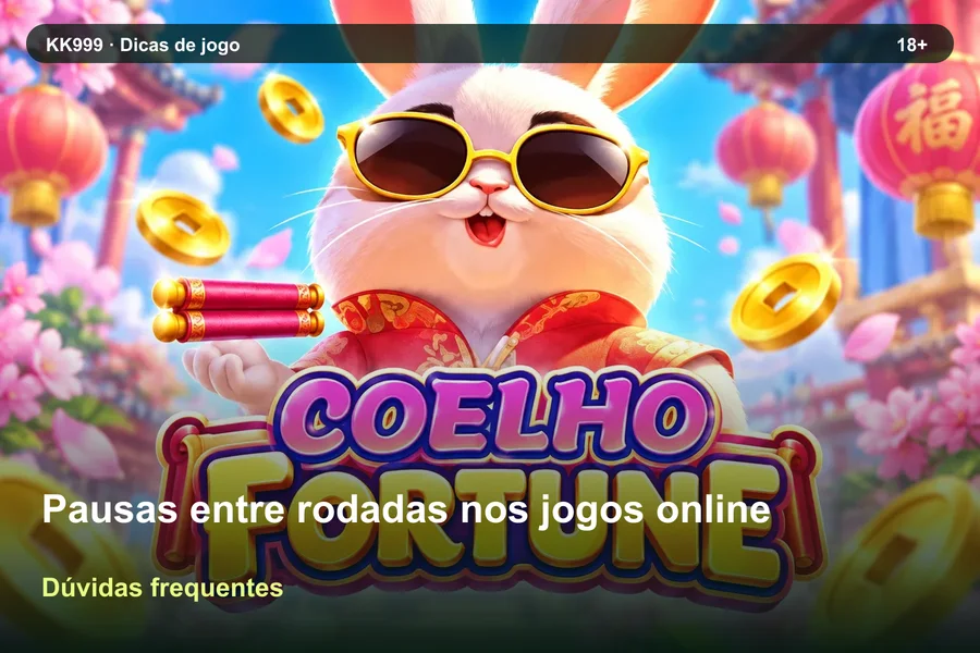 Dúvidas sobre pausas entre rodadas nos jogos online: guia de leitura KK999, arte original KK999 em alta resolução