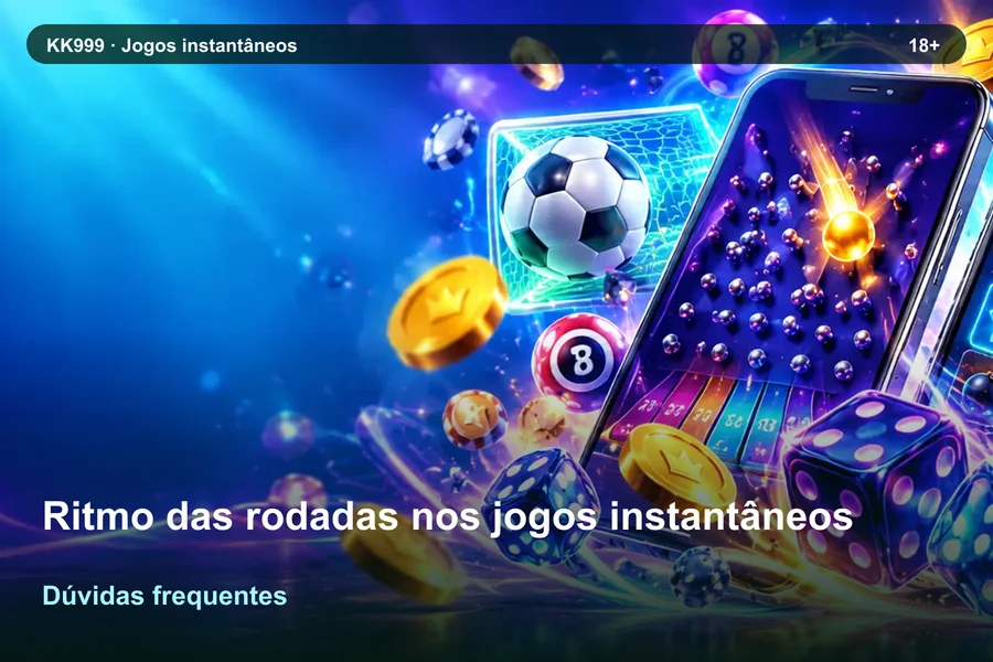 Dúvidas sobre ritmo das rodadas nos jogos instantâneos: guia de leitura KK999, arte original KK999 em alta resolução
