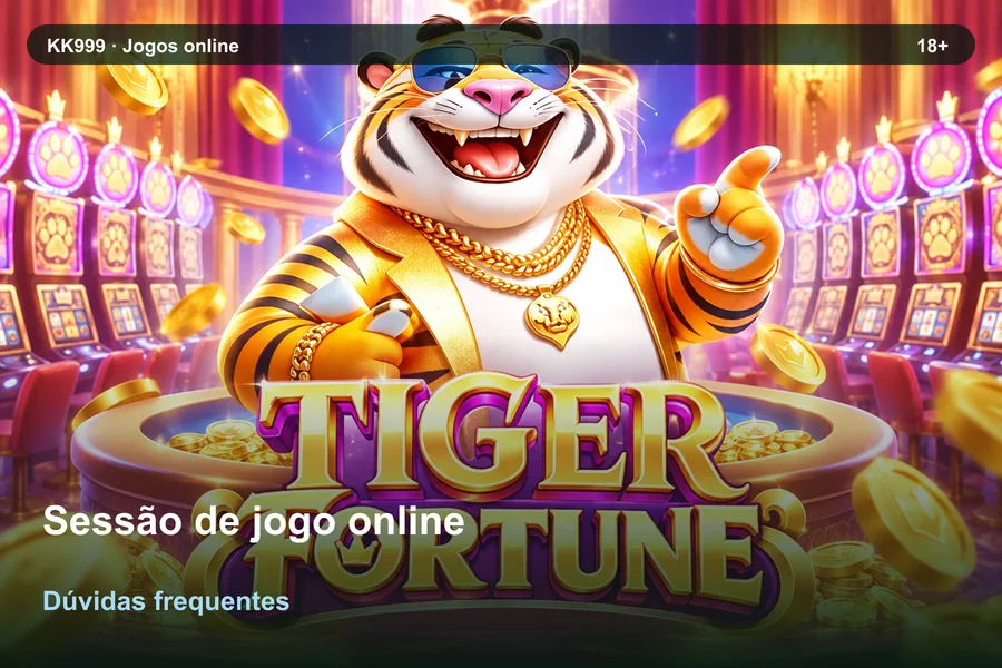 Dúvidas sobre sessão de jogo online: guia de leitura KK999, arte original KK999 em alta resolução