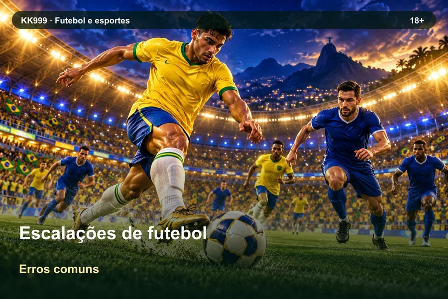 Escalações de futebol: erros de interpretação | KK999, ilustração temática gerada por IA