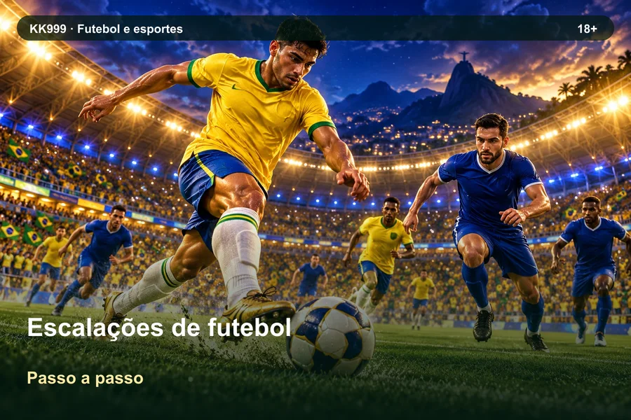 Escalações de futebol na KK999: regras e conceitos, ilustração temática gerada por IA
