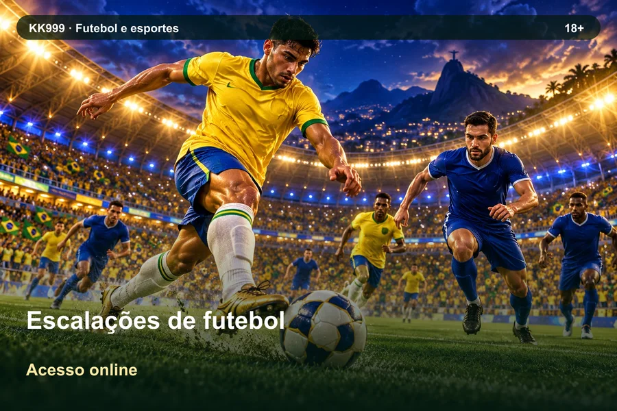 Escalações de futebol online: o que observar na KK999, ilustração temática gerada por IA