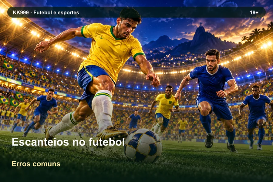 Escanteios no futebol: erros de interpretação | KK999, ilustração temática gerada por IA