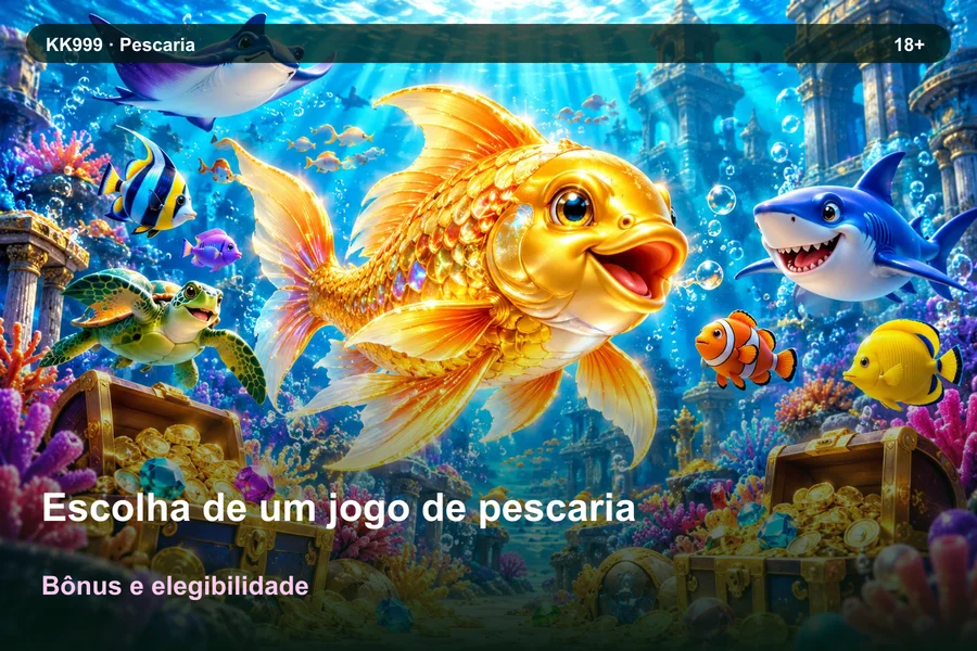 Escolha de um jogo de pescaria: recursos e limitações | KK999, ilustração temática gerada por IA
