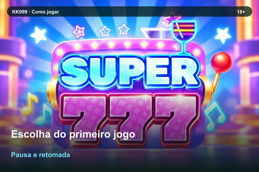 Escolha do primeiro jogo: pausa e retomada da consulta | KK999, arte original KK999 em alta resolução
