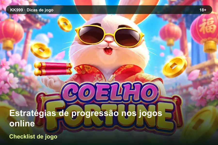 Estratégias de progressão nos jogos online: checklist de leitura KK999, arte original KK999 em alta resolução