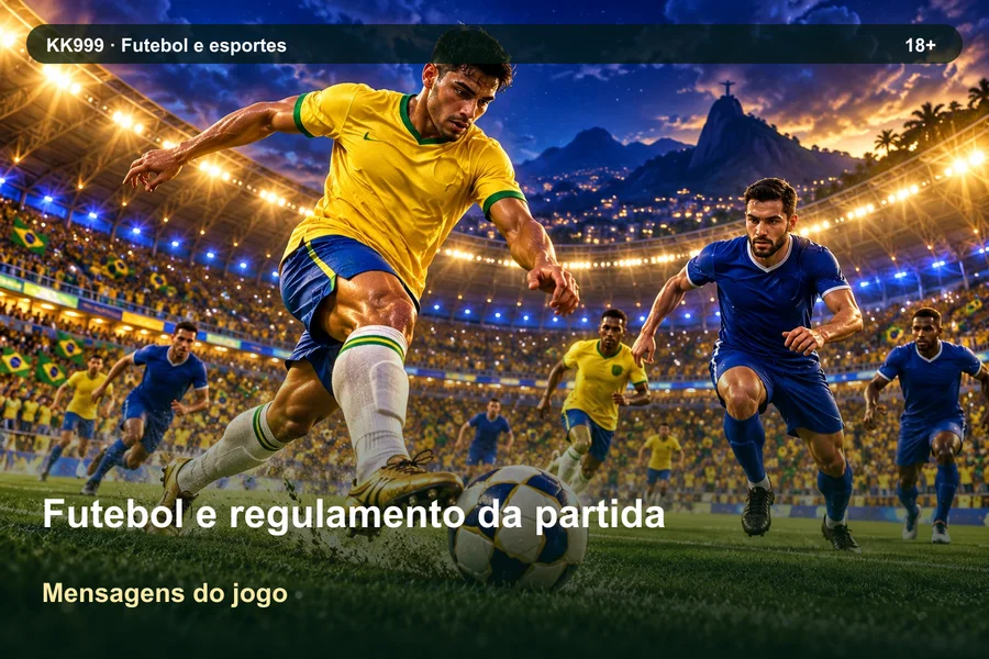Futebol e regulamento da partida: avisos e confirmações no jogo | KK999, ilustração temática gerada por IA