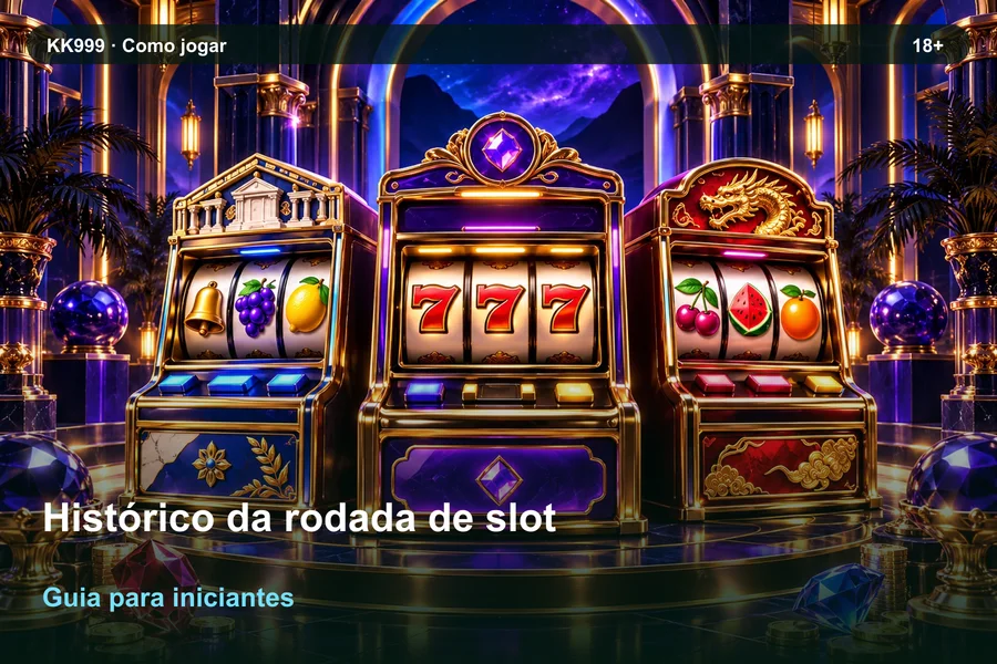 Histórico da rodada de slot: guia KK999 para iniciantes, ilustração temática gerada por IA